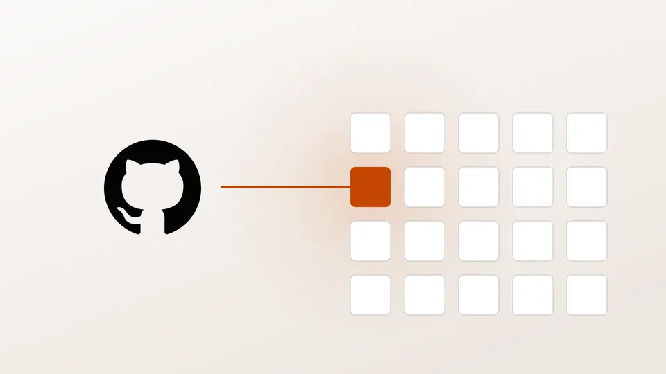 A field of a hundred and forty-four empty grey tiles with exactly one filled in orange.